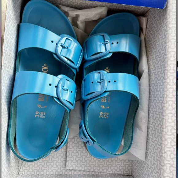 NWT Birkenstock Natural Leather Sandals - Picture 2 of 2